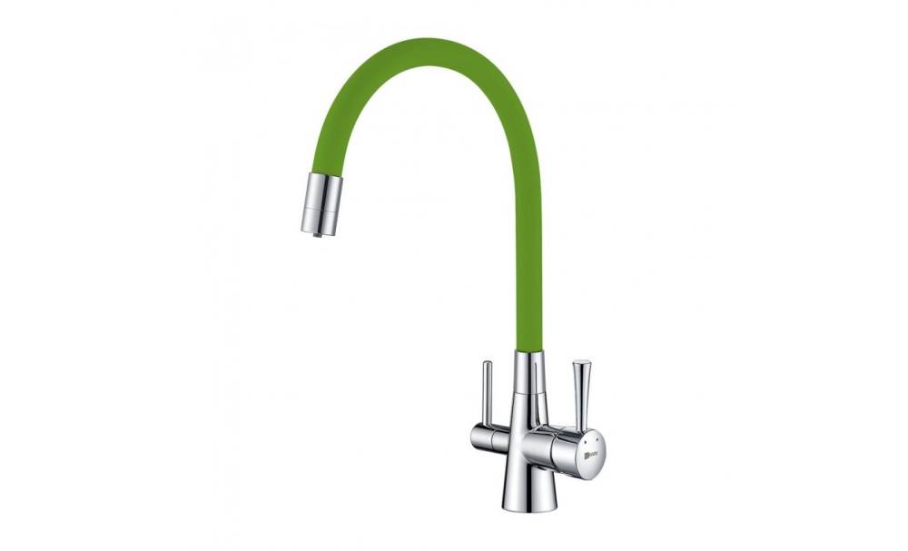 LM3075C-Green Смеситель для кухни с подключением к фильтру