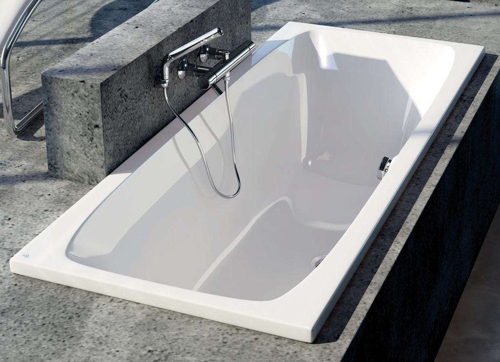 K181601 ACTIVE DUO Прямоугольная акриловая ванна 180X80 см  без комплекта слива-перелива